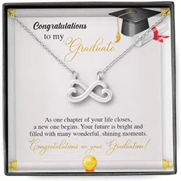 Inspirational Graduation Gift For Her Girls Senior 2023, Masters Degree Phd Sterling Silver Pendant Set-image-27