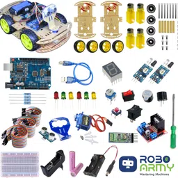 roboarmy 12-DIY STEM Projects - Robot Car Kit for Class 7-10, Compatible with Arduino Educational Electronic Hobby Kit image 1