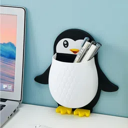 anshmulticom Penguin Design Desk Organizer | Holder for Pens, Makeup Brushes, or Tools-picture-26