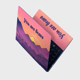 Yuckquee you are brave Full Body Vinyl Laptop Skin 13.3" P-1 Vinyl Laptop Skin Compatible for 13.3 inch-picture-19