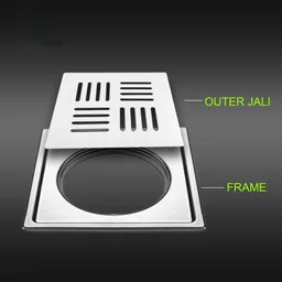 bathonix Floor Stainless Steel Push Down Strainer image 4