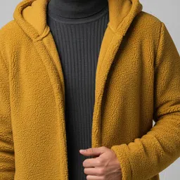 bilbury Men Solid Fleece Jacket image 2