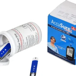 AccuSure Simple Glucometer Test Strips, Pack of 1 | 25 Glucometer Strips 25 Glucometer Strips-picture-10