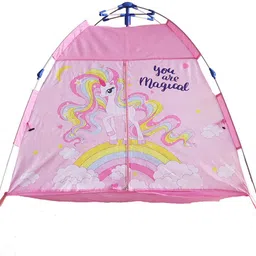 serplex Pop Up Pink Unicorn Kids Play Tent House with Mesh Roof for Indoors Tent - For Kids Boys and Girls-picture-45
