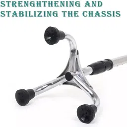 al buraq Aluminum 3 Leg Adjustable Support Walking Stick for Walking Stick image 3