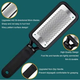 glow it Metal Pedicure Foot Callus Remover Tool Stainless Steel, Foot Filer & Pedicure image 2