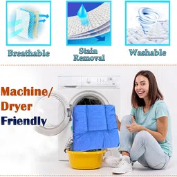 vparents Infant baby Swing cradle with Mosquito net and spring (Dark Blue) image 4