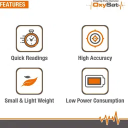 MCP Oxysat Finger Tip Pulse Oximeter with SpO2, Perfusion Index and Pulse Rate Pulse Oximeter image 4