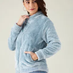 modeve Women Solid Casual Jacket image 3