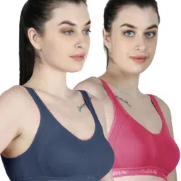 vanila Pack of 2 Women Sports Non Padded Bra-picture-21