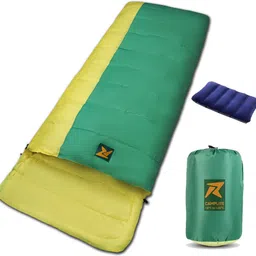 rocksport Camplite Indoor & Outdoor Temp 8°C to 20°C, 1.1Kg (Yellow & Green) Sleeping Bag-picture-35