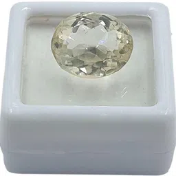 Sahiba Gems White Cut Natural Citrine Gemstone image 2