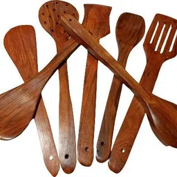 rubyperl wooden cooking spoon set Kitchen Tool Set image 4