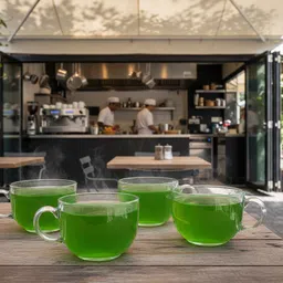 vaghanimart Pack of 1 Glass 140ML TEA CUPAL-picture-30