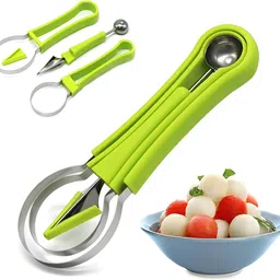 omkar 4-in-1 Manual Fruit Slicer & Peeler | Fruit Prep Tool for Home Kitchen Kitchen Scoop-picture-30
