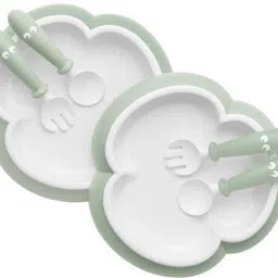 Baby Feeding Bowl with Lid Spoon Plate & Fork Set for Weaning Elevate Mealtime - BPA Free Mealtime Essentials, 100% food grade for Baby, Non Toxic Feeding Blue-image-4