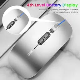 Verilux Wireless Mouse Ultra Slim Silent Adjustable DPI Mouse Wireless Ambidextrous Optical Gaming Mouse with Bluetooth image 5