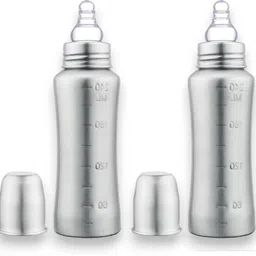 rb point 304 Stainless Steel Baby Feeding Bottles (240 ML-2 Piece) - 240 ml-picture-13