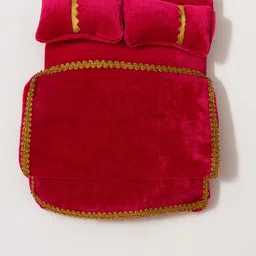 Kushar Radha Krishna, Laddu Gopal Bed Pink colour, Size 0-3 Dress image 2