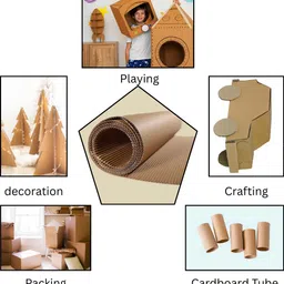 hsd Corrugated Cardboard PACKING MATERIAL, CHILDREN ACTIVITIES, BOX MAKING, LOT OF FUN Packaging Box image 3