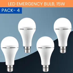 yaroh 15W Rechargeable Inverter LED Bulb with Upto 4H.Power Cut Lighting Pack of_4N108 4 hrs Bulb Emergency Light-picture-10