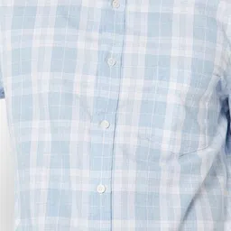 max Tartan Spread Collar Checks Checked Pure Cotton Opaque Shirt image 2