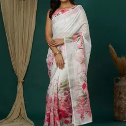 Mitera Women Floral Printed Saree-picture-13