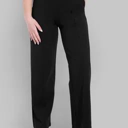 skyria Women Relaxed Straight Leg Loose Fit High-Rise Trousers-picture-33