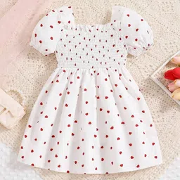 YK Polka Dot Print Fit & Flare Dress image 3