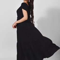 CORSICA Puff Sleeve Maxi Dress image 2