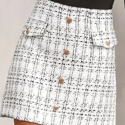 Outzidr Printed A-Line Straight Mini Skirt-image-26