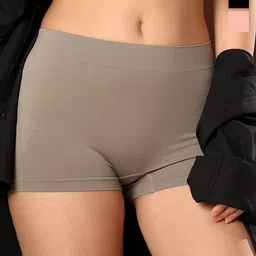 PAAVKI Women Pack of 3 Mid-Rise Boy Shorts Briefs-picture-38