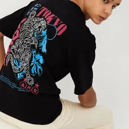 max Boys Printed Extended Sleeves Pockets T-shirt image 4