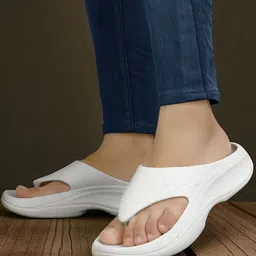 TROTUS Men Self Design Rubber Thong Flip-Flops image 3