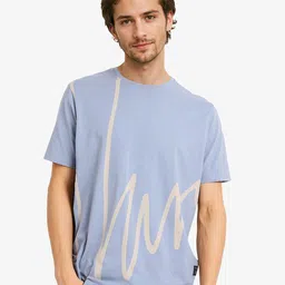 RARE RABBIT Men Abstract Printed Round Neck Cotton T-shirt-picture-14