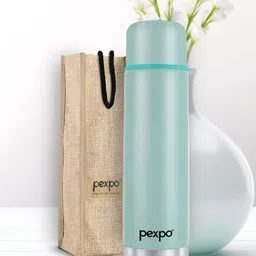 Pexpo Sea Green Brand Logo Printed Stainless Steel Double Wall Vacuum Flask Water Bottle1L-picture-28