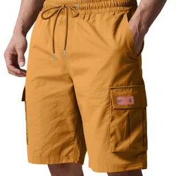 StyleCast x Revolte Men Solid Mid-Rise Regular Fit Regular Shorts image 2