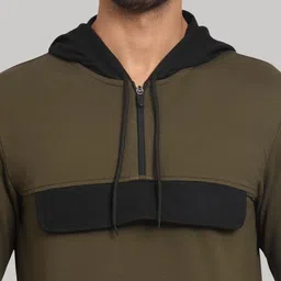 GLITO X Men Colourblocked Hooded Sweatshirt image 5