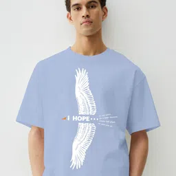 MaverIQ Men Graphic Printed Round Neck Cotton Oversized T-shirt-picture-41