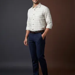 INVICTUS Men Classic Slim Fit Checked Casual Shirt-picture-15