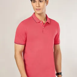 BYFORD by Pantaloons Men Polo Collar Pockets Slim Fit T-shirt-image-90