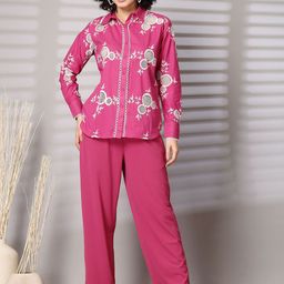 plusS Embroidered Pure Cotton Shirt With Trousers Co-Ords-picture-47