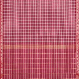 The Chennai Silks Checked Zari Pure Cotton Kovai Saree image 2