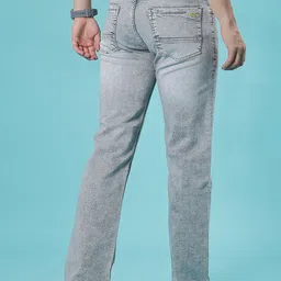 V-Mart Men Regular Fit Mid-Rise Light Fade Stretchable Jeans image 2