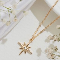 Accessorize London Crystals Studded Pendant With Chain-picture-29