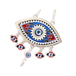 The Spiritual Living Blue & Maroon Evil Eye Hanging Wall Decor-picture-31