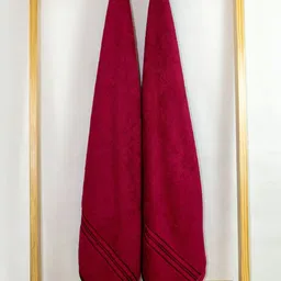 Aura Red 2 Cotton 400 GSM Bath Towel image 4