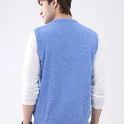 Monte Carlo Men Solid V Neck Sweater Vest image 5