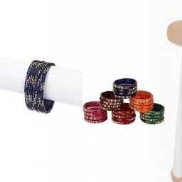 SOMIL Set Of 36 Stone-Studded Bangle-picture-18