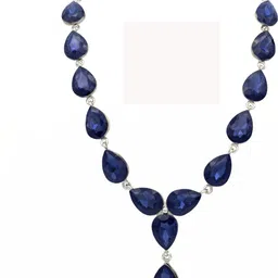 Women Click Rhodium-Plated Stone-Studded Jewellery Set image 2
